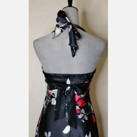 Speechless Vintage Y2K Floral Halter Dress Flirty Party Floral Juniors Size 5 - Picture 4 of 7